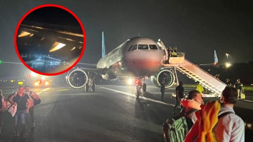 Avión de Frontier Airlines Provoca Terror A Pasajeros; perdió una rueda en pleno aterrizaje forzoso | VIDEO