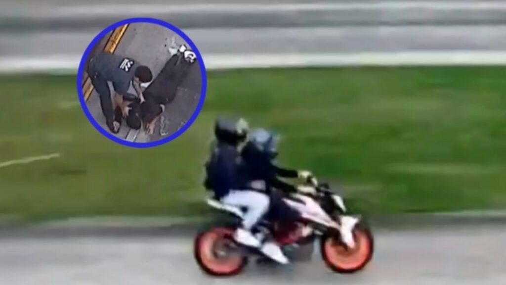 Roban Motocicleta, Chocan, Huyen A Pie y Los arrestan Tras intensa persecución: Video