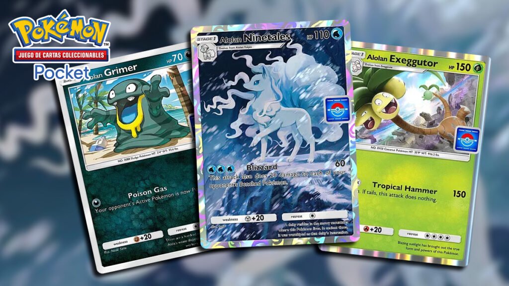 Guía del Botín de Ninetales de Alola en JCC Pokémon Pocket
