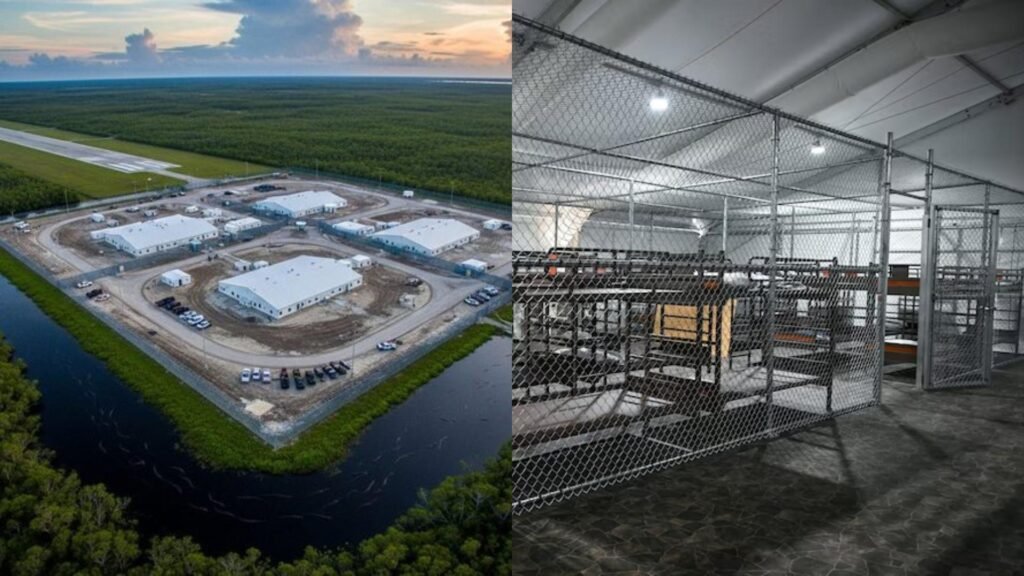 Alligator Alcatraz: Cárcel Para Migrantes Custodiada por Caimanes Espera A Primeros detenidos