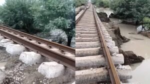 Lluvias Dañan Vías de Tren en González, Tamaulipas