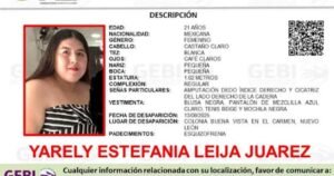 Buscan A Joven Mujer Con Esquizofrenia; desapareció en nl