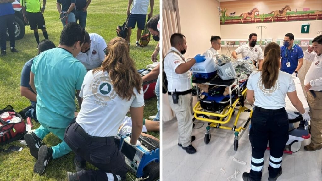 Salvan a un joven futbolista que sufre un paro cardíaco en pleno partido de fútbol