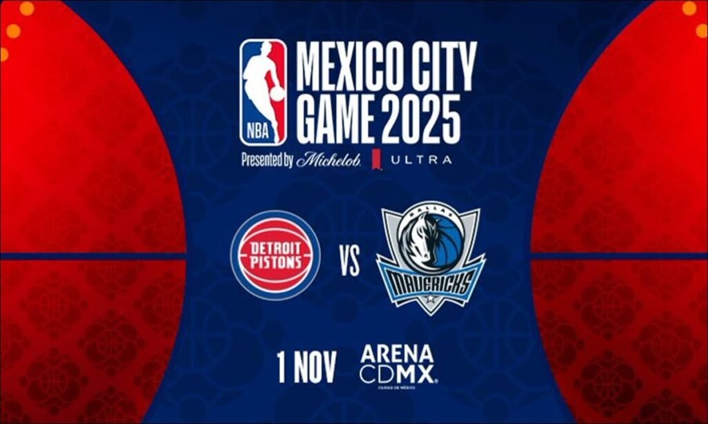 NBA en México: ¿Cuándo y dónde ver EN VIVO el partido entre Mavericks y Pistons?