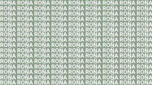 Sólo la mente de un maestro puede encontrar la palabra ‘ROTA’ en menos de 5 segundos