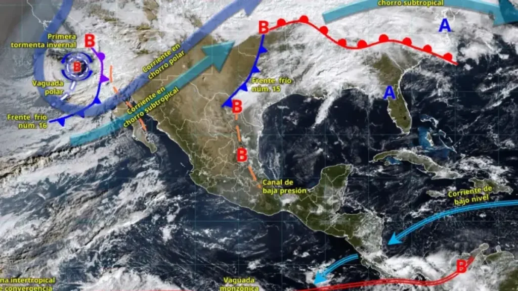 Tormenta invernal y lluvias este 22 de noviembre