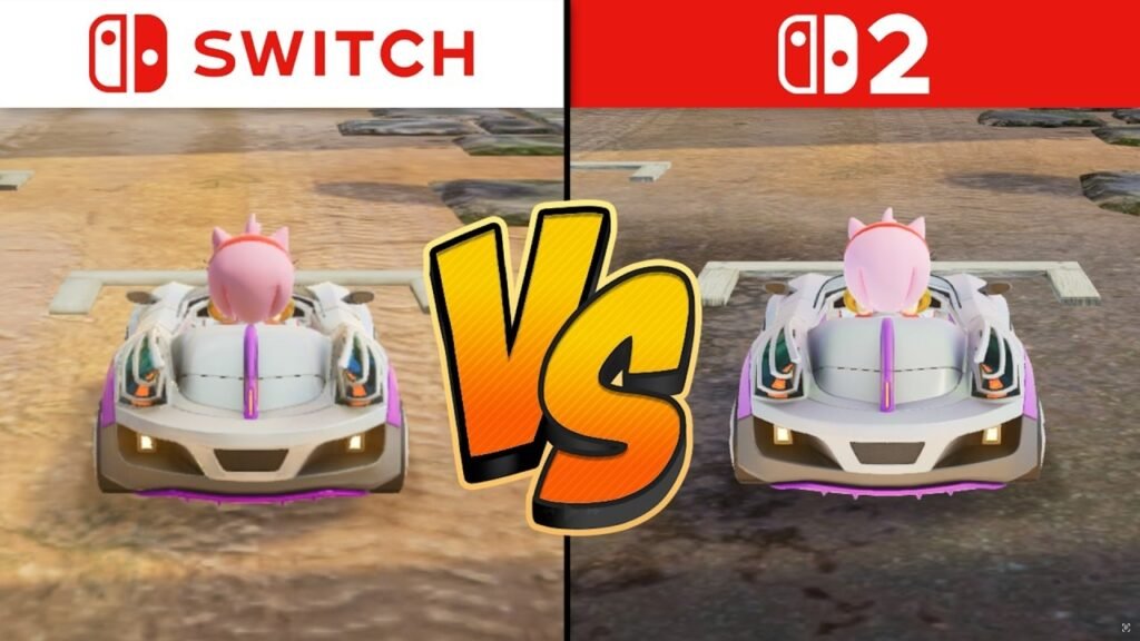 Comparativa en vídeo entre Nintendo Switch y Nintendo Switch 2 de Sonic Racing Crossworlds