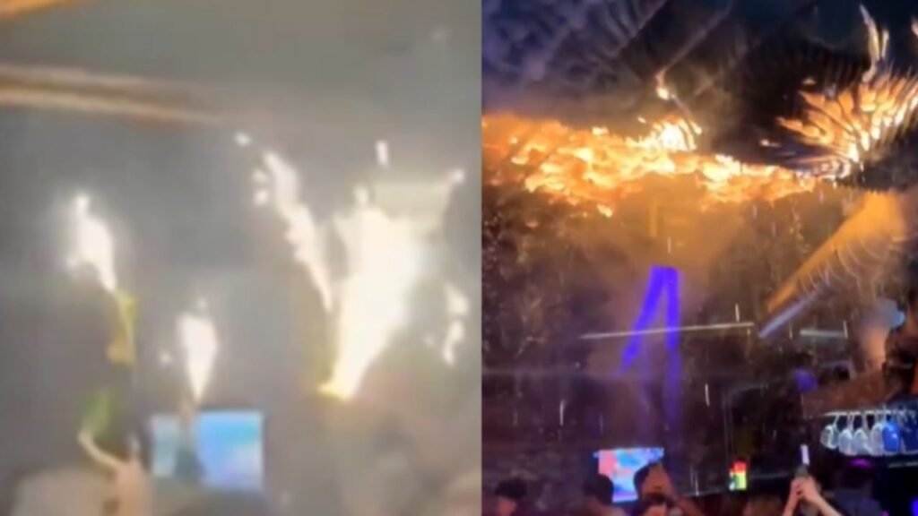 “El techo estaba ardiendo y seguían bailando”: video de la tragedia en Suiza muestra a los jóvenes bajo una lluvia de fuego