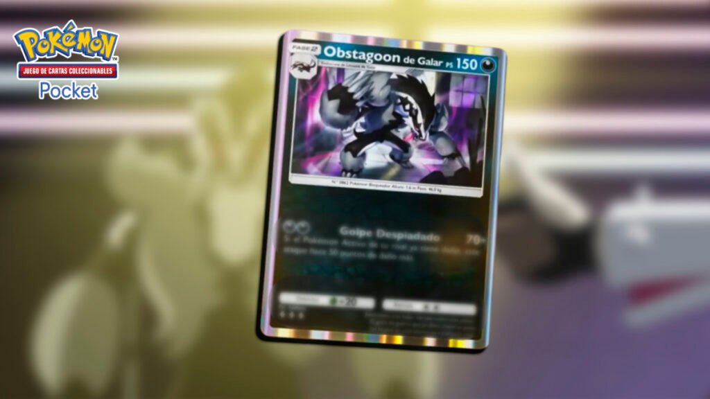 Obstagoon de Galar podría controlar el meta de JCC Pokémon Pocket