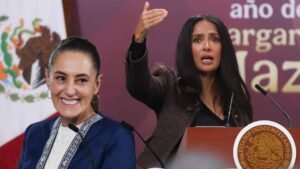 Salma Hayek le ‘echa flores’ a Sheinbaum por apoyo al cine: ‘Quizá lo que no teníamos era esta presidenta’