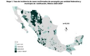 México acumula más de 15 mil casos de sarampión, pero también suma 33.9 millones de vacunas