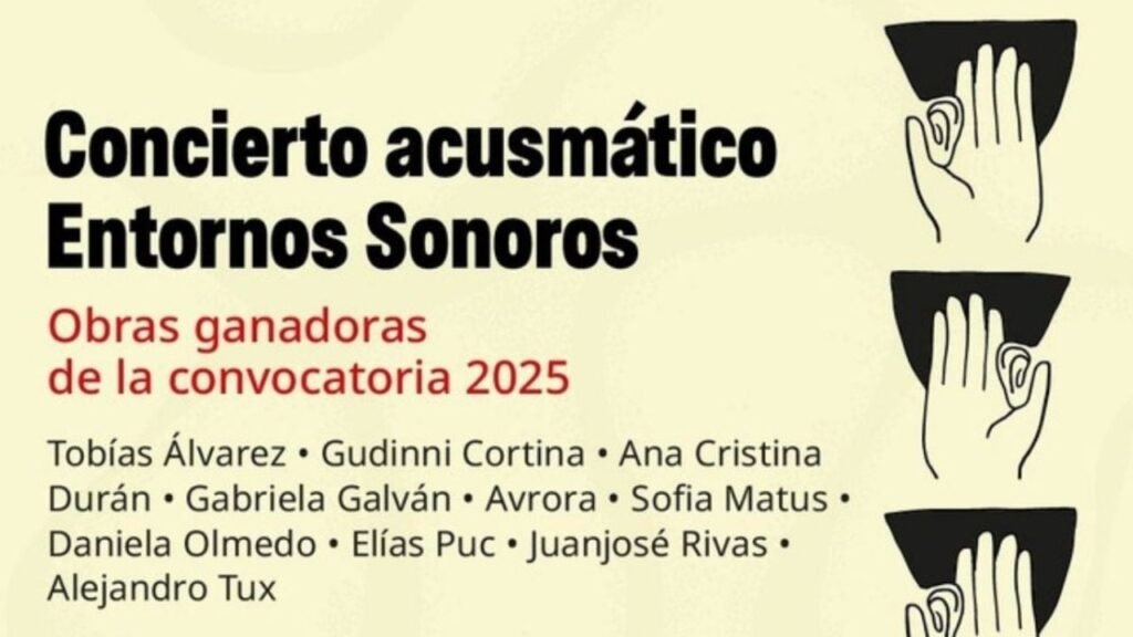 Fonoteca Nacional presenta concierto con ganadores de Entornos Sonoros 2025