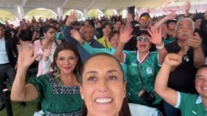 Sheinbaum SÍ va al Fan Fest… de la Gustavo A. Madero: Llega con Brugada al Deportivo Hermanos Galeana
