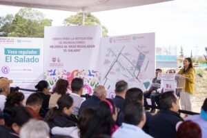 Clara Brugada duplica la capacidad de El Salado para reducir inundaciones en Iztapalapa