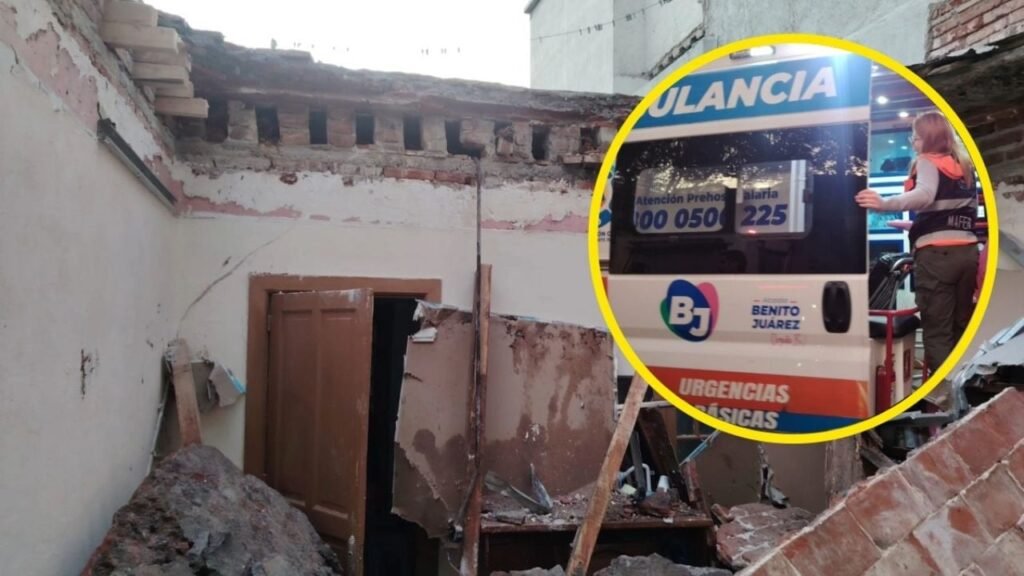 Reportan desplome de techo en casa de la colonia Álamos, en Benito Juárez